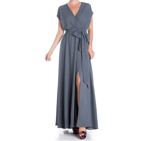 Meghan LA Dresses & Skirts - Maghan Los Angeles JASMINE MAXI DRESS Grey size small